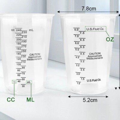 Vaso Medidas Plastico
