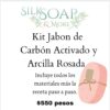 Kit Jabon Carbón Activado y Arcilla Rosada