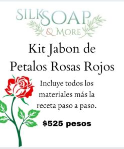 Kit Jabon Petalos Rosas Rojo