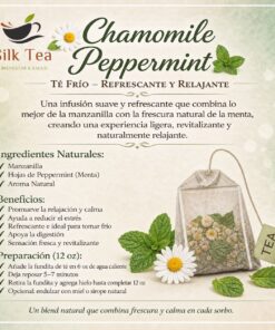 Manzanilla y Peppermint Te Frío