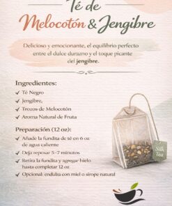 Melocotón y Jengibre Te Frio